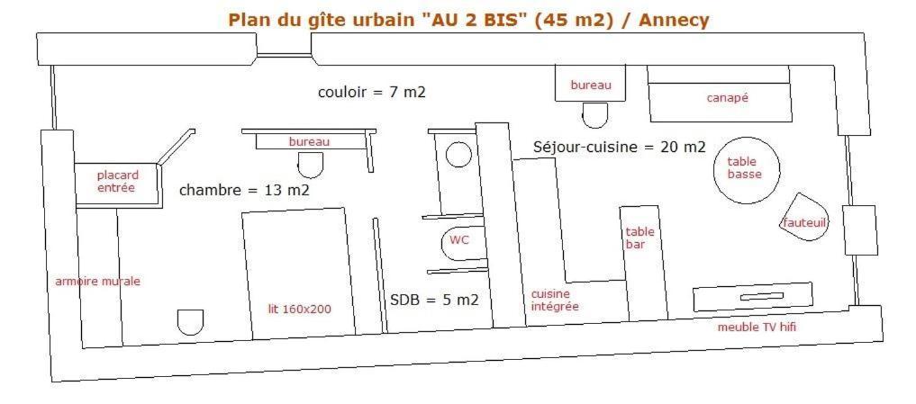 Gite Urbain Au 2Bis - Άννεσι Εξωτερικό φωτογραφία